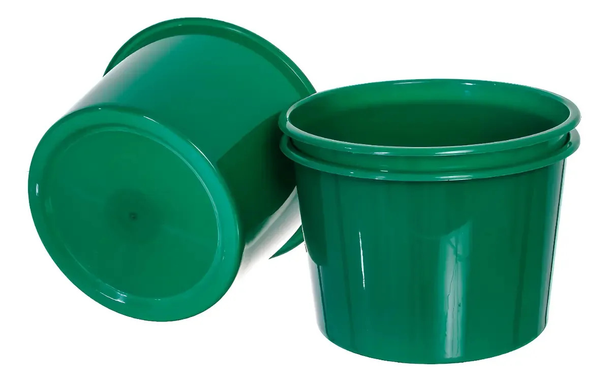 Balde De Pipoca 1,5lt - 10 Unidades - Verde Bandeira Verde-escuro
