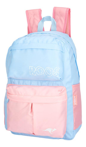 Mochila Casual Kangaroos Azul/rosa 4bp1 Color Azul