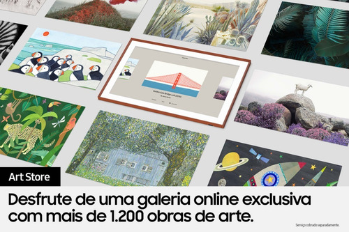 Imagem 6 de 11 de Smart Tv 50 Qled 4k The Frame 21 50ls03a Modo Arte Samsung