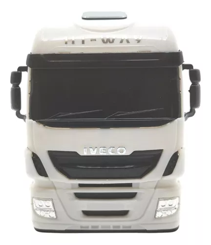 Miniatura Caminhão Brinquedo Infantil Iveco Tora De Madeira