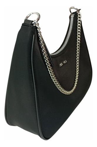 Nine West Bolsa Hobo Para Mujer Negra Con Cadena Y Correa Te