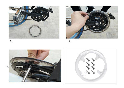 2 Uds 42 ~ 44t Protector De Plato De Bicicleta Con Tornillos