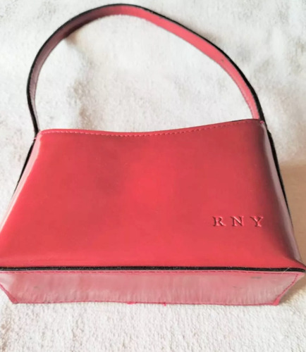 Cartera De Cuero Ecológico Rojo. Nueva Marca Rny