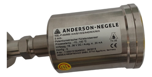 Sensor De Nível Anderson-negele Nsl-f-00/950mm