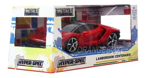 Lamborghini Centenario 2017 Jada Hyper Spec 1:24 Vermelho