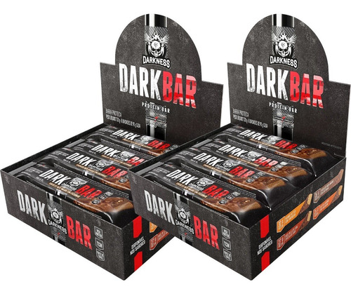 2x Whey Dark Bar Barra De Proteina Darkeness Integralmedica