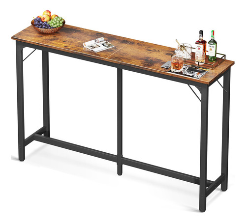 Mesa De Bar 160 Cm Altura De Barra Rectangulada Resistente