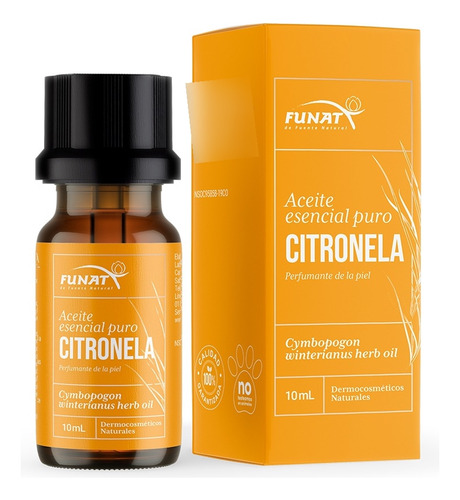 Aceite Esencial Puro Citronela Marca Funat