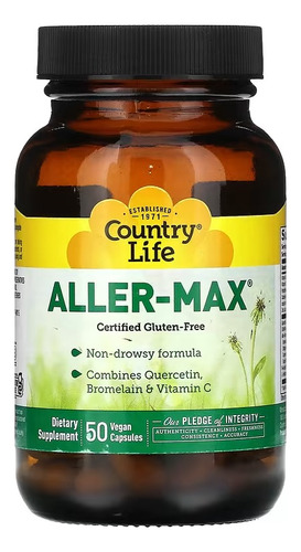 Country Life Aller Max Quercetina Bromelina 50 Caps Sfn