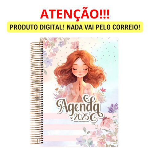 Combo Encadernação 2025 - Agendas Planner Cristão Devocional