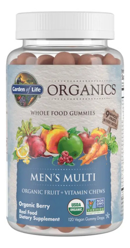 Garden Of Life Vitaminas Mykind Organics Hombre 120 Gomitas Sabor Berry