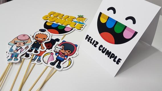 Cotillón Toca Boca Life World Cumpleaños Personalizado Niños Cotillón Toca Boca Life World Cumpleaños Personalizado Niños