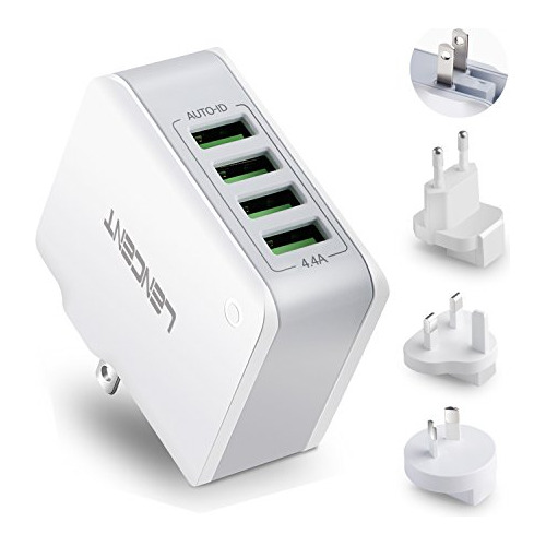 Cargador De Pared Usb Múltiple, Adaptador De Viaje Usb Lence