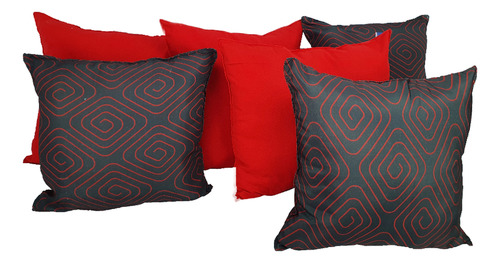 Set 6 Cojines Decorativos Premium Almoda Combinacion K