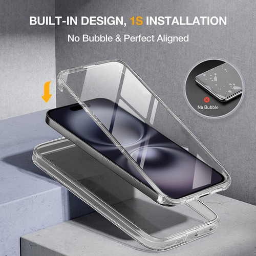 Estojo Transparente Para Redmi 12 4g Resistente A Arranhões,