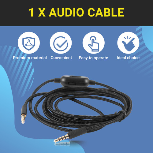 Cable De Auriculares Para G433 G233 Gpro X Universal Game H-