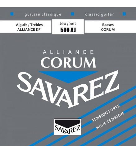 Savarez 500aj Alliance Corum Encordado Clasica Carbon Alta T