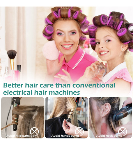 Bobes De Cabelo, Bobes De Plástico Portáteis, 33 Unidades,