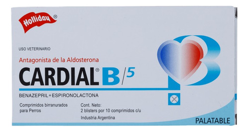 Holliday Cardial B 5mg 20 Comprimidos