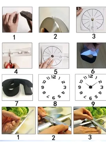 Reloj De Pared 3d 100 X 100 Grande Con Péndulo