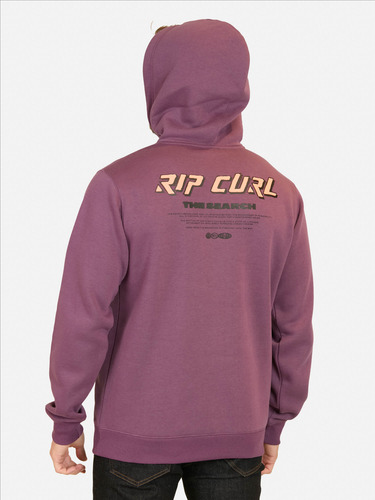 Poleron Canguro Quest Stacked Hoodie Burdeo Hombre Rip Curl