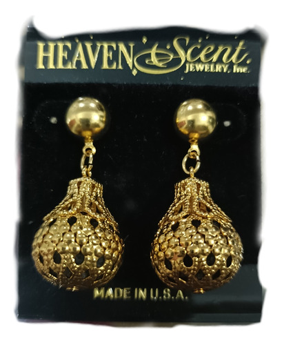 Aretes Heaven Scent Bisutería Mod 02 Estilo Filigrana