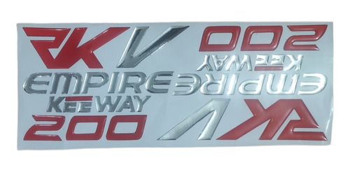 Kit Calcomanías Rkv 200cc Empire Keeway 2013
