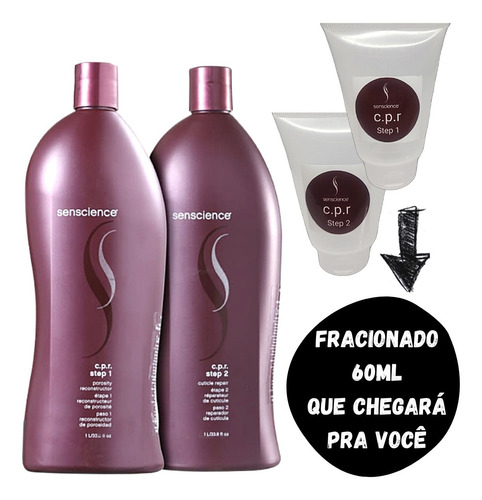 Imagem 1 de 6 de Cpr Senscience Tratamento Capilar 60ml Step 1+2 Chega Amanhã