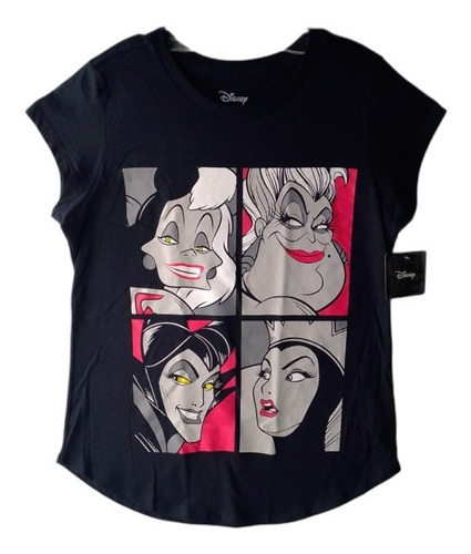 Playera De Mujer, Villanas De Disney, Manga Corta.