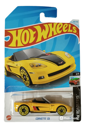 Hot Wheels Corvette C6 Serie Básicos Hw Roadsters 40/250 Amarillo