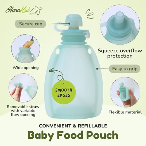 Bolsas Reutilizables Para Comida De Bebé 4.4 Oz De Material