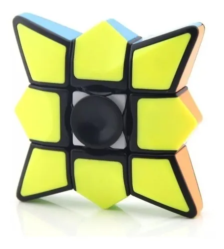 Spinner Cubo Magico Forma Estrella 3 X 3 Magic Cube 2 En 1