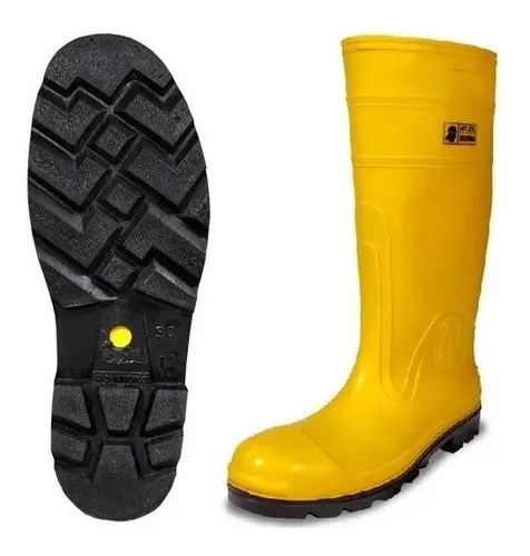 Botas de hule amarillas hot sale