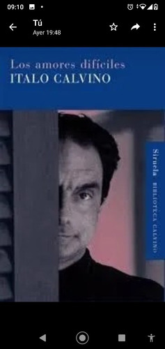 Libro Los Amores Difíciles De Italo Calvino. Tapa Dura