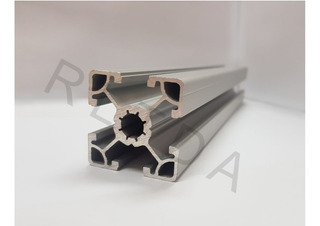 1 Perfil de aluminio 40 x 40 L tipo I ranura 8 2000 mm 50mm corte 50 mm 12,50 EUR/m + 0,25 euros por corte, mín. 2,50 EUR 