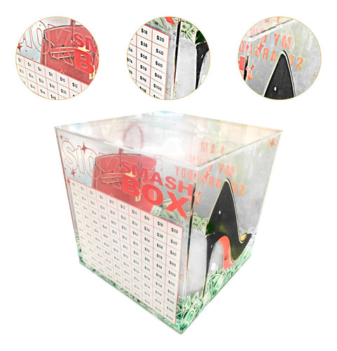 Alcancía Smash Saver, Práctica Alcancía 15cmx15cm Rojo