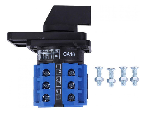 Interruptor Selector De Cambio, Ca10 4 Posiciones 8 Terminal