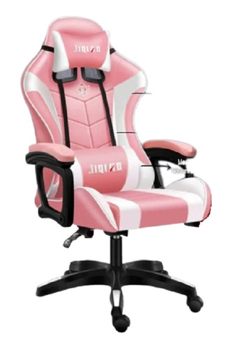 Silla Gamer Rosada Ergonomica Para Mujer Importada Nuevas