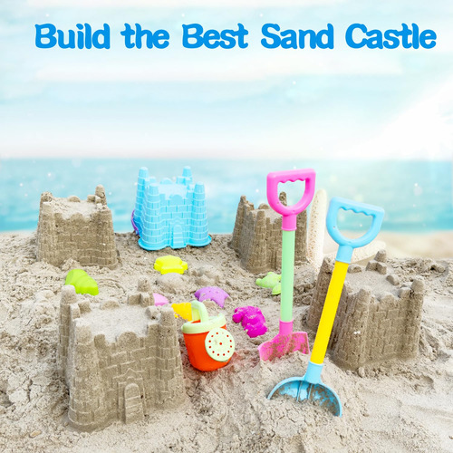Juguetes De Playa Castillo Arena Niños Cubo Pala Moldes Rega