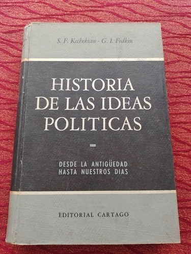 Historia De Las Ideas Políticas, Kechekian, Fedkin.