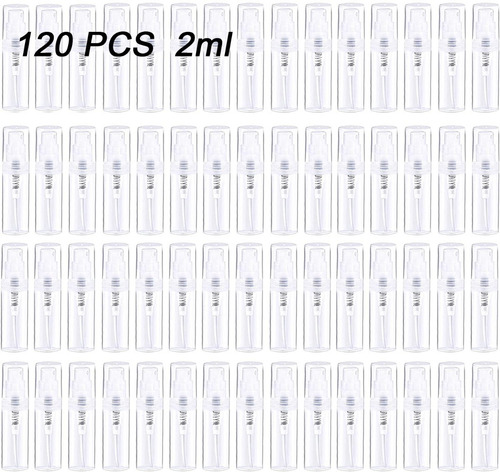 Mini Atomizador Perfume Botella Spray Plástico (120pcs 2ml)