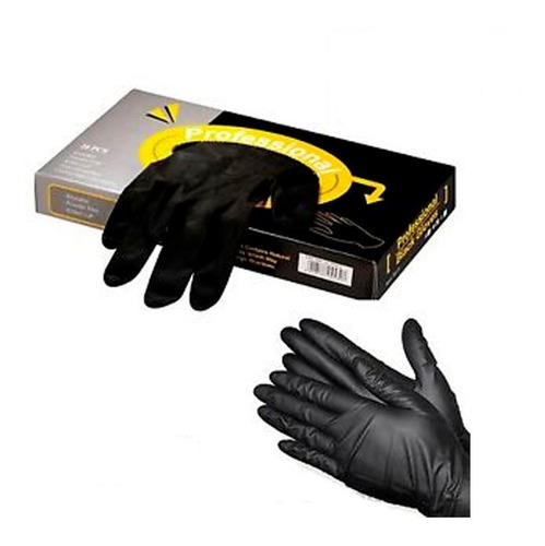 Guantes Latex Descartables Negros Professional 3 Cajas 20un