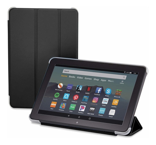 Nupro Tri-fold Standing Case For Fire Hd 8 Tablet Black