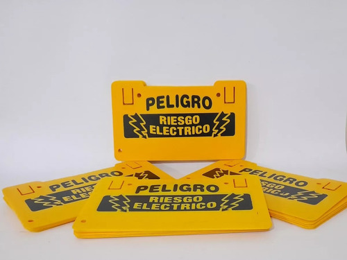 Aviso Genérico Color Amarillo Para El Cerco Eléctrico Paq20