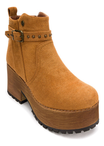 Botín Mujer Camel Pauli Boteli
