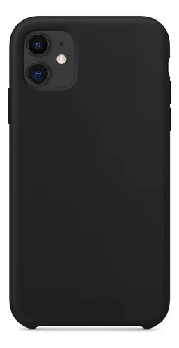 Capinha Compatível Com iPhone Os Modelos Em Silicone Cor Preto iPhone X E Xs