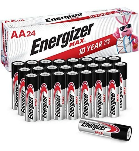 Set 24 Baterías Alalinas Energizer Aa Max Double A Larga