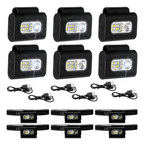 Luces Led Para Correr 6 Uds. Recargables, Reflectantes, Magn