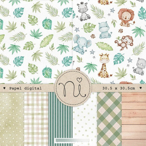 Clipart Animales De La Selva Safari Acuarela 1