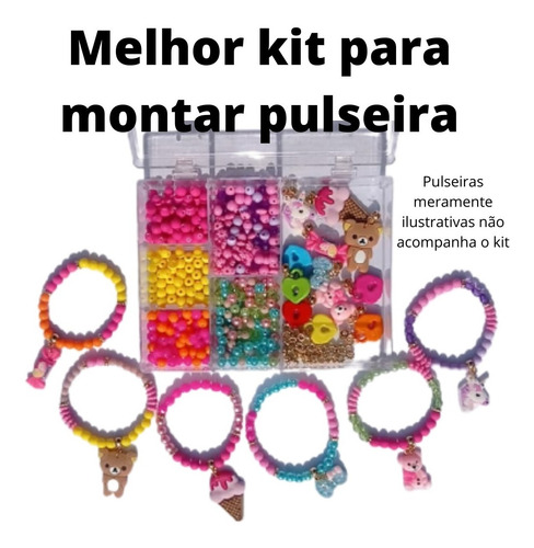 Imagem 4 de 8 de Kit Para Montar Bijuteria Infantil Iniciante Envio Imediato